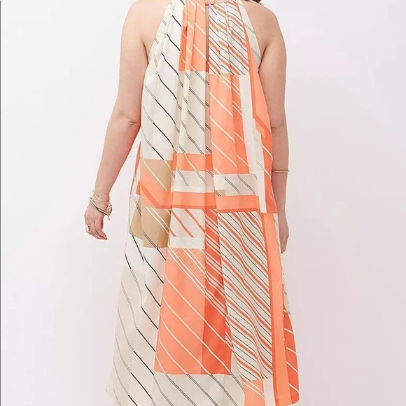 LANE BRYANT Sleeveless Plus Size 14  Striped Dress - Picture 3 of 14